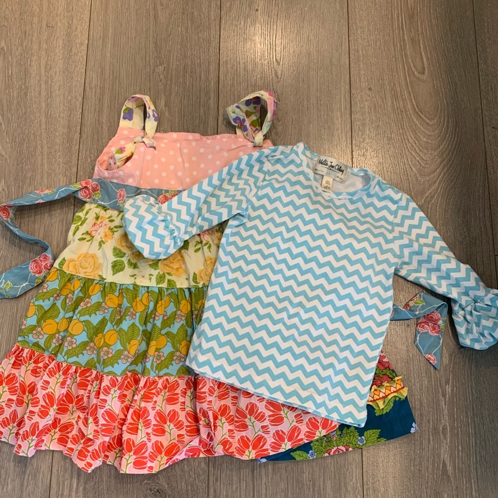 Matilda Jane knot dress and ruffle top